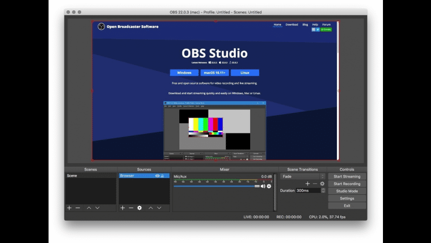 Streaming software like obs for mac windows 10